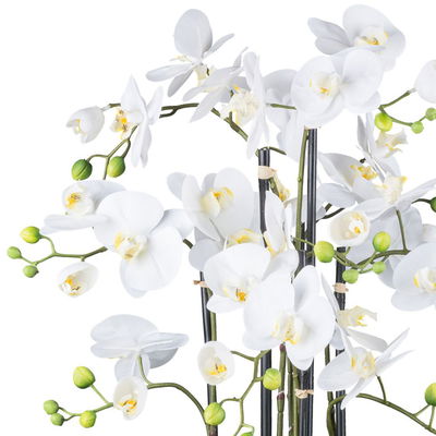 Künstliche Orchidee 'Real Touch', weiß, Höhe ca. 93 cm