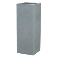Pflanzkübel 'C-Cube High', Stony Grey, 26 x 26 x H 70 cm, 9 Liter