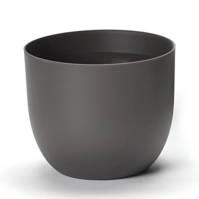 Euro 3 Plast Pflanzkübel 'Rio', anthrazit, ca. Ø 39 x H 32,5 cm