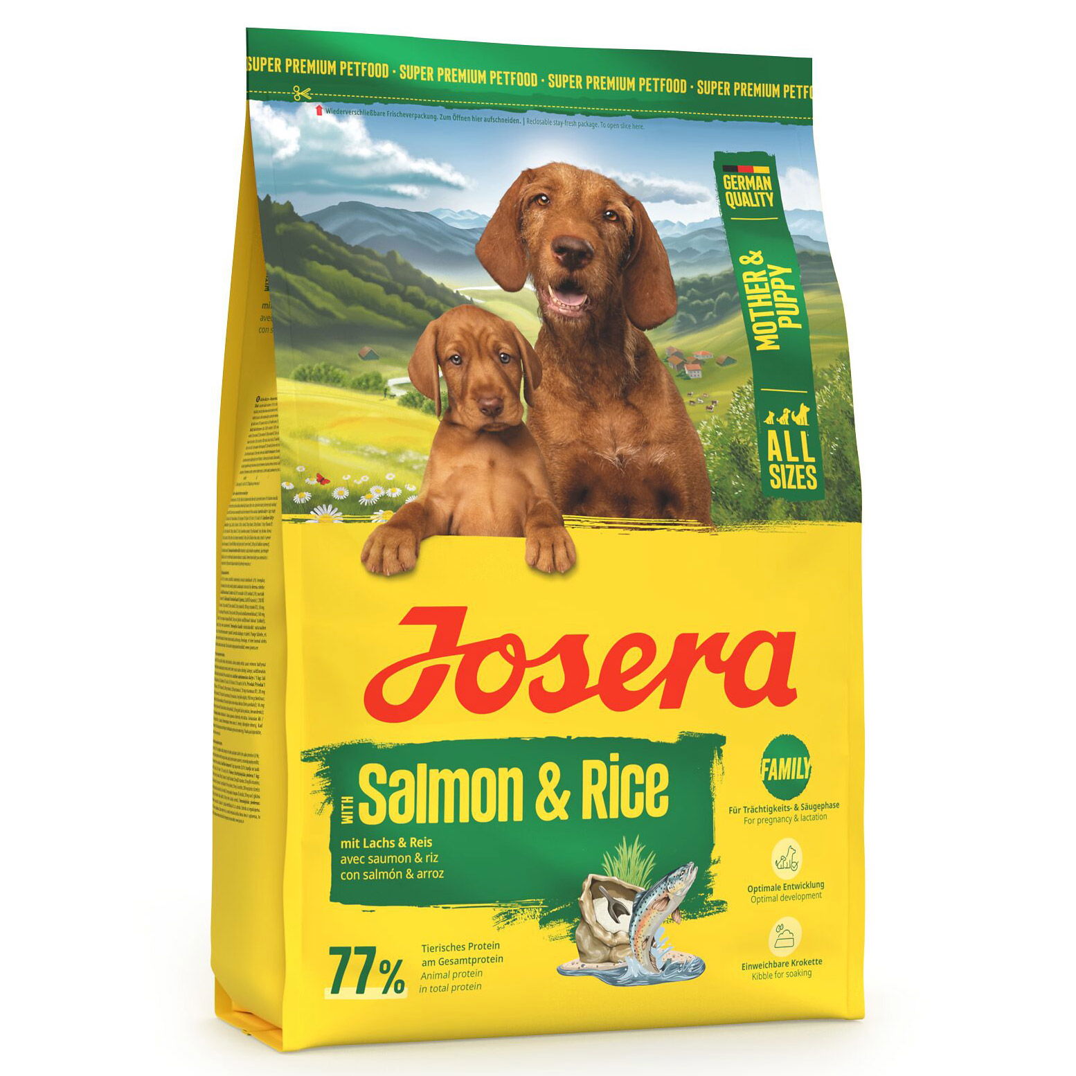 Josera Hundefutter Mother & Puppy mit Lachs & Reis, 3kg
