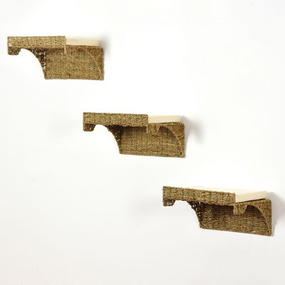 Wandliege 'Seegras', 3er-Set, natur, 15 x 25 x 40 cm Wandliege 'Seegras', 3er-Set, natur, 15 x 25 x 40 cm