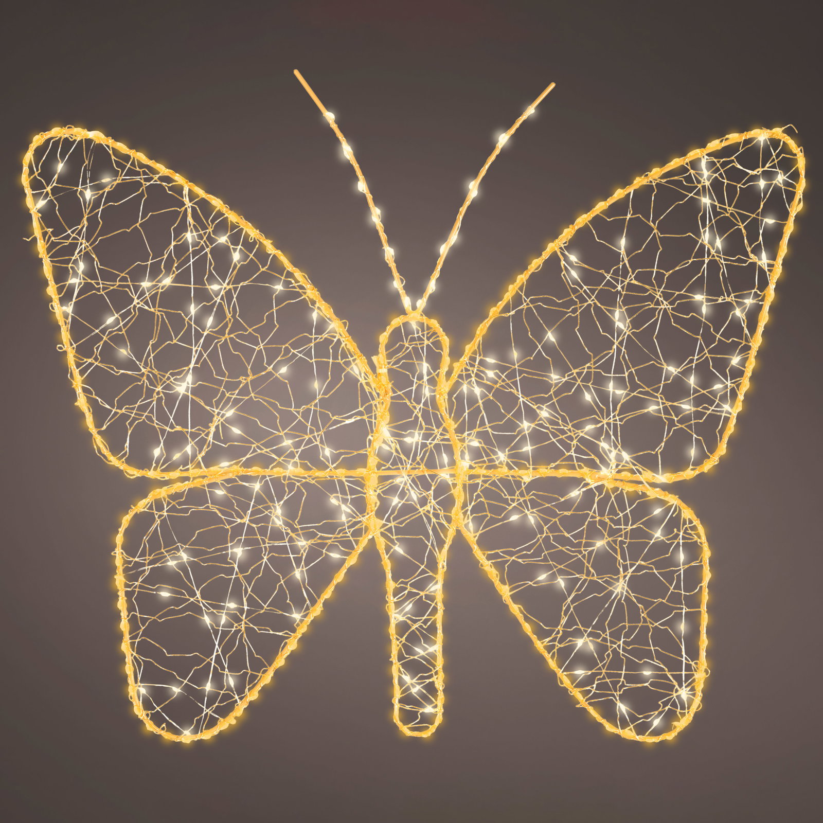 LED Schmetterling, 436 LEDs, gold, Höhe ca. 43 cm LED Schmetterling, 436 LEDs, gold, Höhe ca. 43 cm
