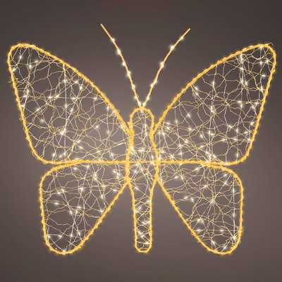 LED Schmetterling, 436 LEDs, gold, Höhe ca. 43 cm LED Schmetterling, 436 LEDs, gold, Höhe ca. 43 cm