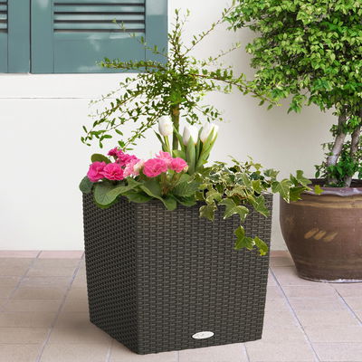 Lechuza 'Cube Cottage 40', granit, ca. 39 x 39 x H 40 cm