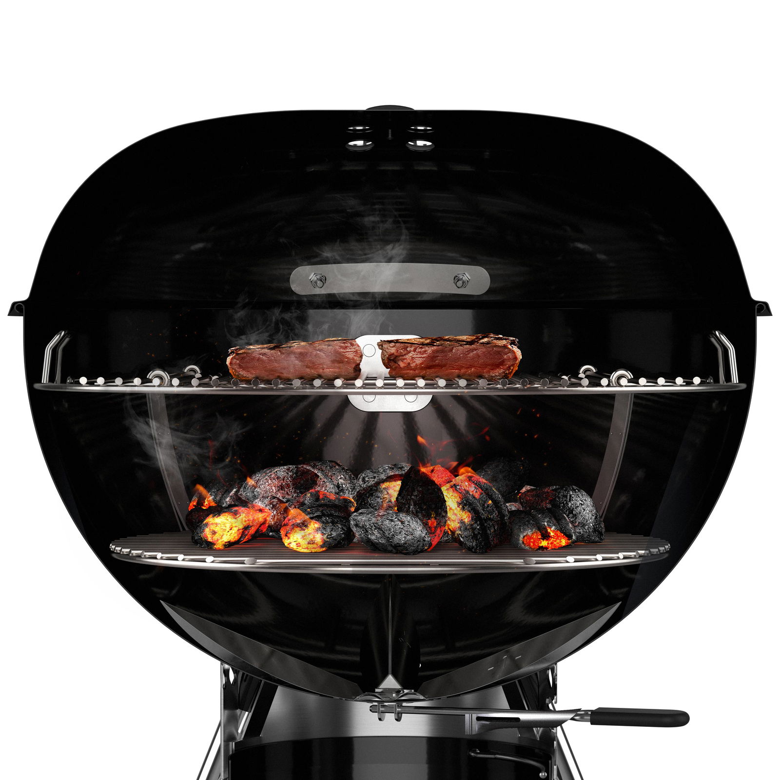 Weber Kugelgrill Master-Touch Premium SE, vielseitige Verwendung, 57cm, schwarz