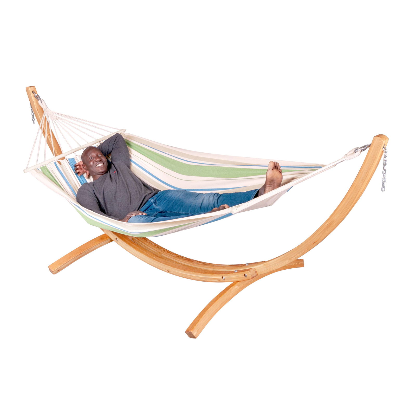 Chilllounge Hängematte 'Palma Green Bay', bunt