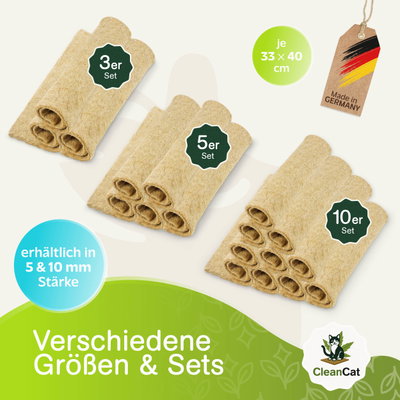 Rohrschneider Clean Cat Hanfmatte, 10er-Set, ca. 33 x 40 x H0,5 cm Rohrschneider Clean Cat Hanfmatte, 10er-Set, ca. 33 x 40 x H0,5 cm