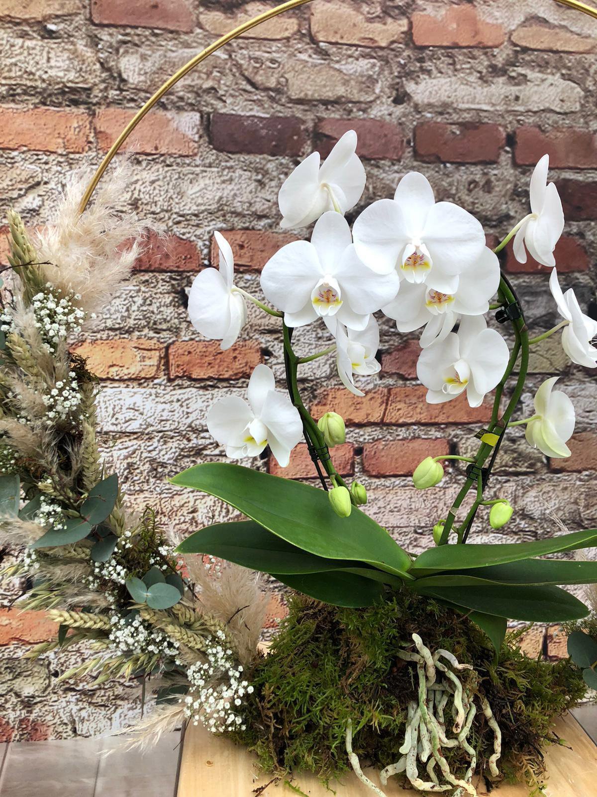 Boho Kranz mit Orchidee