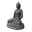 Buddha sitzend, anthrazit, dunkel grau, Steinguss, 80 x 55 x 45 cm, 57 kg