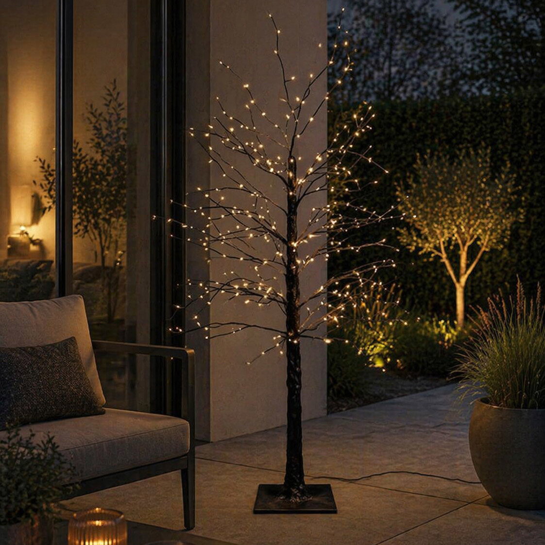 LED Baum, 1040 LEDs, warmweiss, schwarz, Höhe ca. 180 cm LED Baum, 1040 LEDs, warmweiss, schwarz, Höhe ca. 180 cm