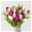 Blumenbund mit Tulpen, 30er-Bund, weiß-hellrosa-lila, inkl. gratis Grußkarte