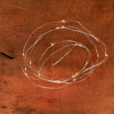 LED Silberdraht, klassisch warm, 20 LEDs, Länge ca. 1,8 m LED Silberdraht, klassisch warm, 20 LEDs, Länge ca. 1,8 m