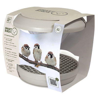 Swissinno Vogel-Futtersilo 'Davos', hellgrau