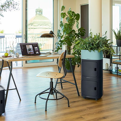 Lechuza 'Pila Color Planter', pastellgrün, ca. 35 x 35 x H 32,5 cm