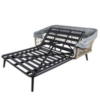 Kölle Sonnenliege 'Sunny' inkl. Auflage & Dach, anthrazit