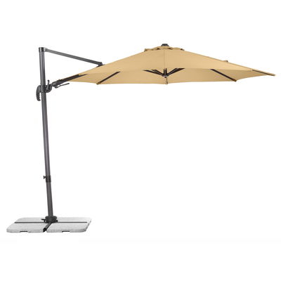 Sonnenschirm 'Rhodos eco TWIST', natur, ca. Ø 300 cm