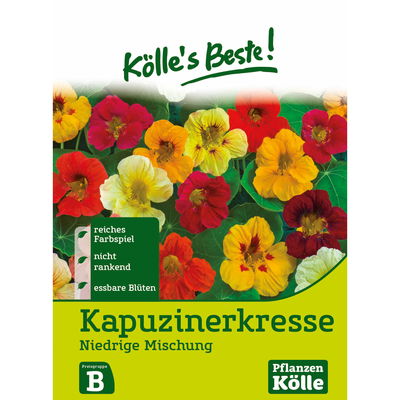 Kölles Beste Blumensamen Niedrige Kapuzinerkresse Mix (Tropaeolum) Kölles Beste Blumensamen Niedrige Kapuzinerkresse Mix (Tropaeolum)