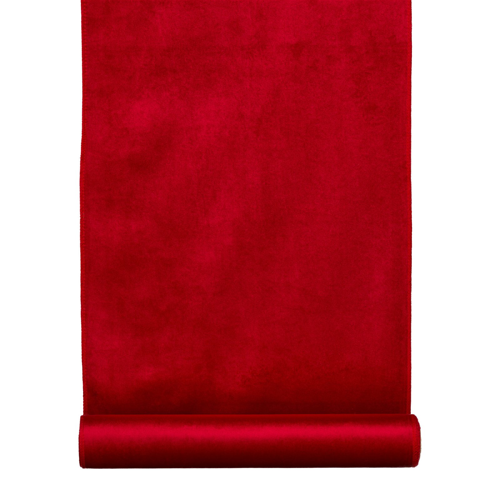 2er-Set Dekostoffrolle, Samt, in Rot, 35 x 180 cm