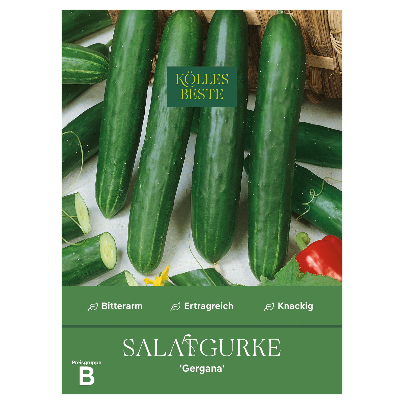 Kölles Beste Saatgut Salatgurke 'Gergana', grün Kölles Beste Saatgut Salatgurke 'Gergana', grün