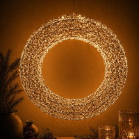 LED Kranz, warmweiß, 6000 LEDs, ca. Ø 75 cm LED Kranz, warmweiß, 6000 LEDs, ca. Ø 75 cm