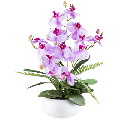 Künstliches Phalaenopsis-Arrangement 'Real Touch', lila, Höhe ca. 55 cm Künstliches Phalaenopsis-Arrangement 'Real Touch', lila, Höhe ca. 55 cm