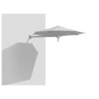 Schneider Wandschirm 'Muro', grau, ca. Ø 250 cm