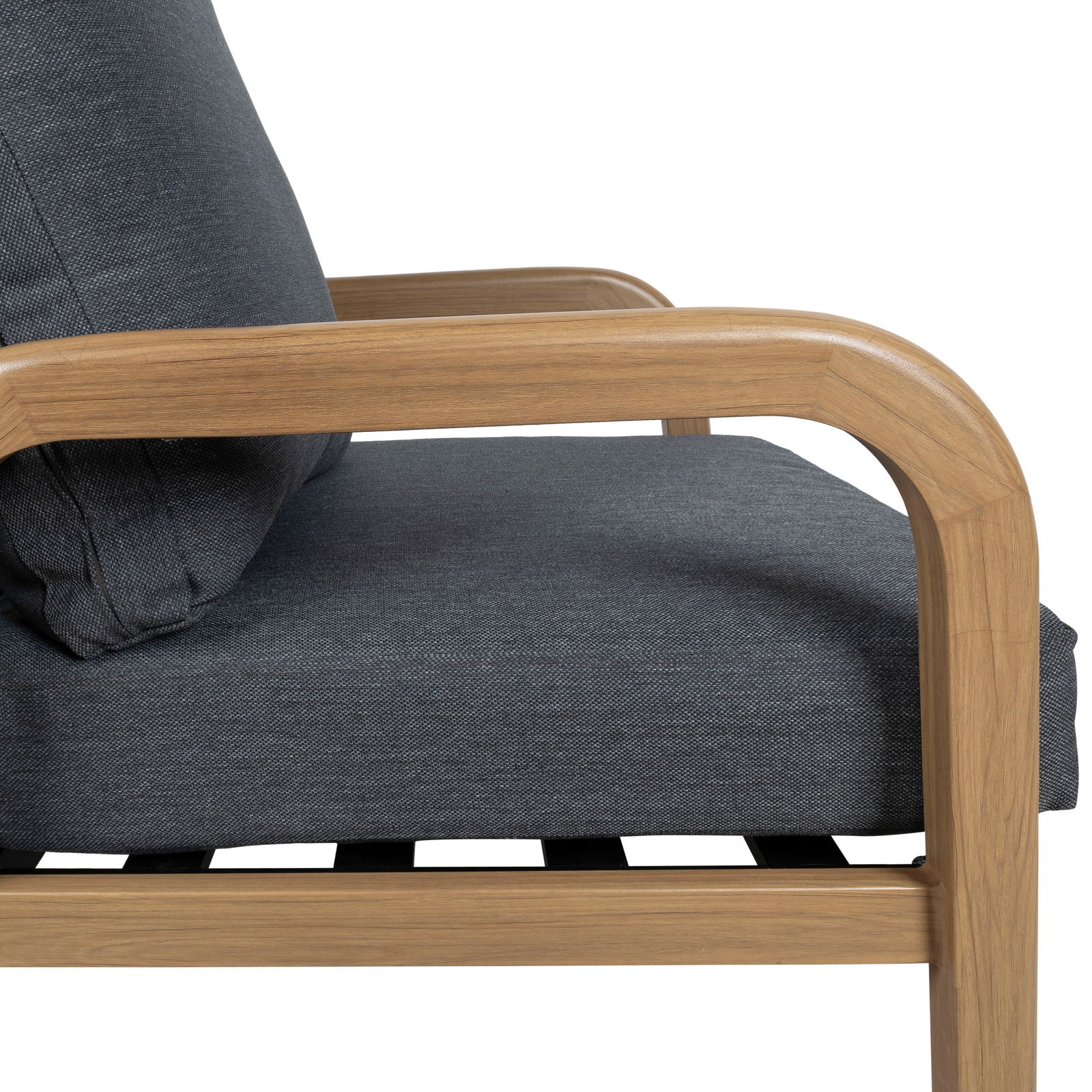 Kölle Loungegruppe 'Malta' inkl. Auflagen, 4-teilig, grau/holzfarben