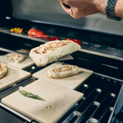 Enders Pizzastein, 4er-Set, braun, Cordierit, 1 x 19 x 10,9 cm