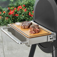 Schneidebrett für alle Weber-Seitentische, braun/schwarz, ca. 27 x 45 cm