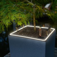 Lechuza 'Canto Stone 40 low LED', steingrau, 40 x 40 x H 40 cm