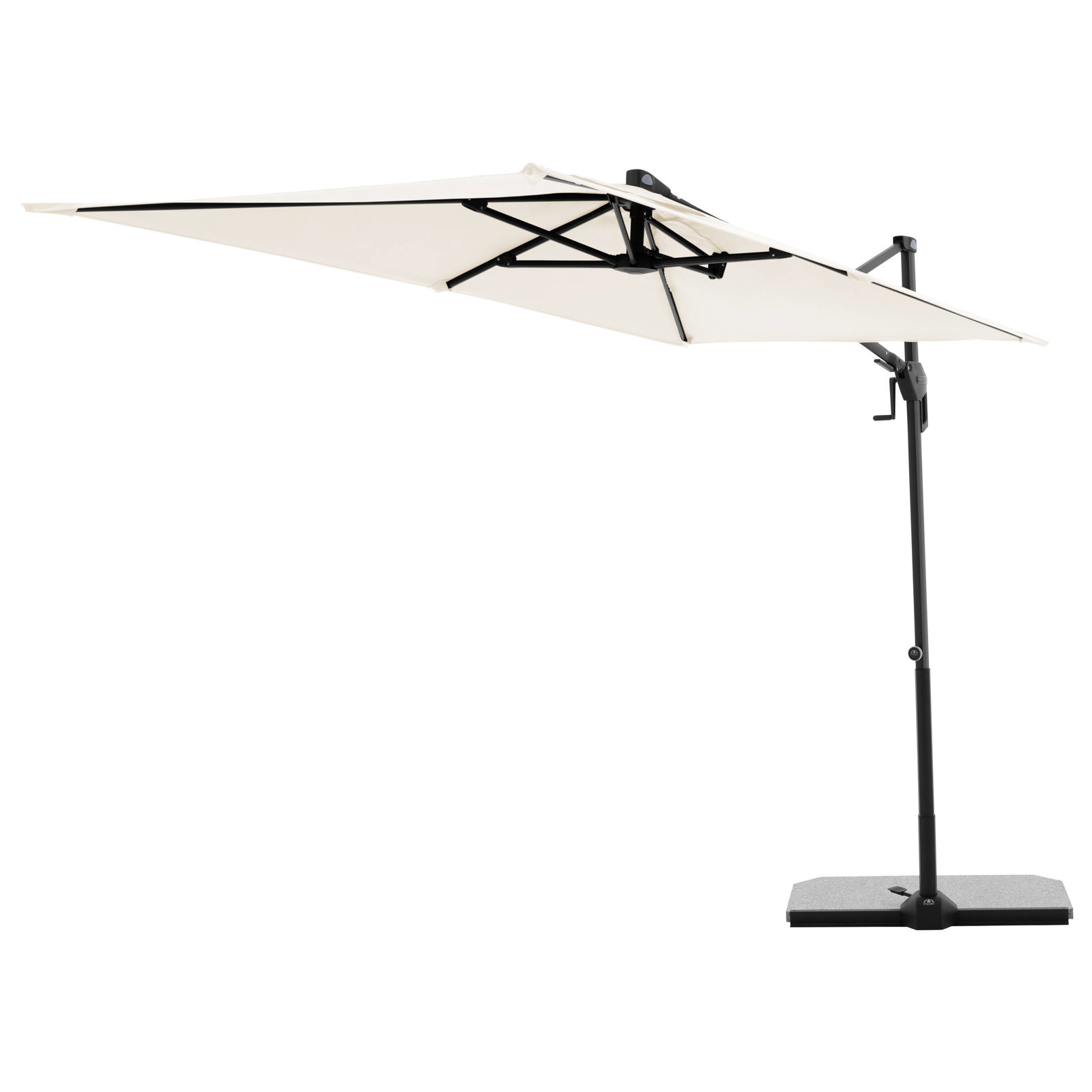 Doppler Pendelschirm 'Active', Green Edition City, natur, ca. 240 x 135 cm