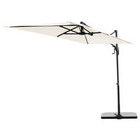Doppler Pendelschirm 'Active', Green Edition City, natur, ca. 240 x 135 cm