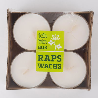 Kölle Eco-Maxilichter, weiß, 8 Kerzen je Ø 54 mm