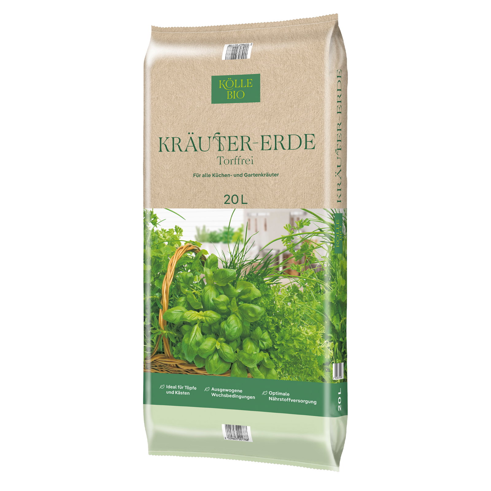 Kölle Bio Kräutererde, torffrei, 20 Liter