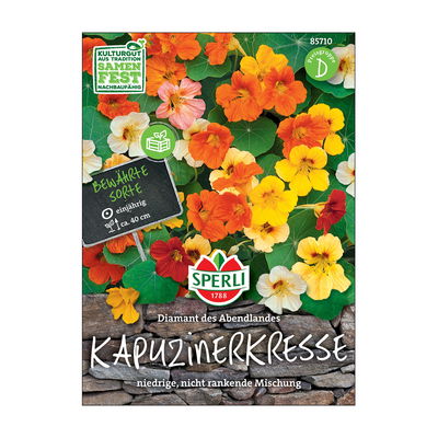 Blumensamen, Kapuzinerkresse 'Diamant des Abendlandes'