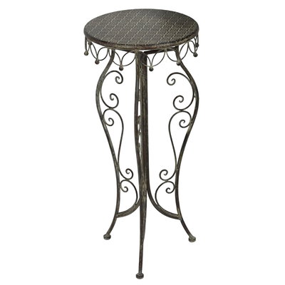 Beistelltisch, grau-braun, ca. Ø 40 x H 76 cm Beistelltisch, grau-braun, ca. Ø 40 x H 76 cm