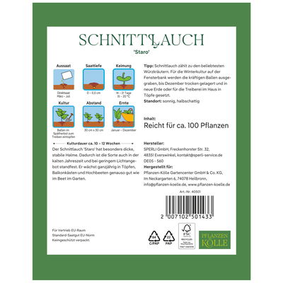 Kölles Beste Kräutersamen, Schnittlauch 'Staro'