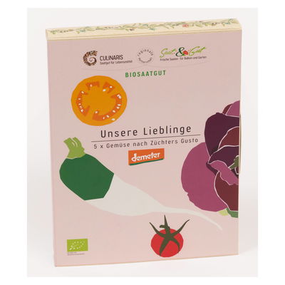 Bio-Saatgut Box 'Unsere-Lieblinge', 5 Sorten