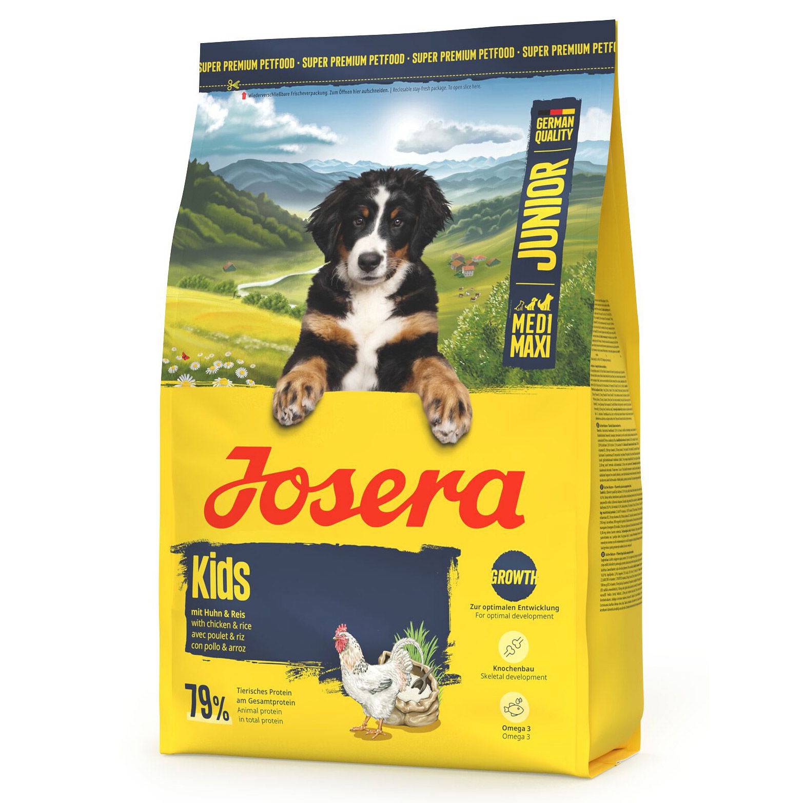 Josera Hundefutter Junior Kids mit Huhn & Reis, 3kg