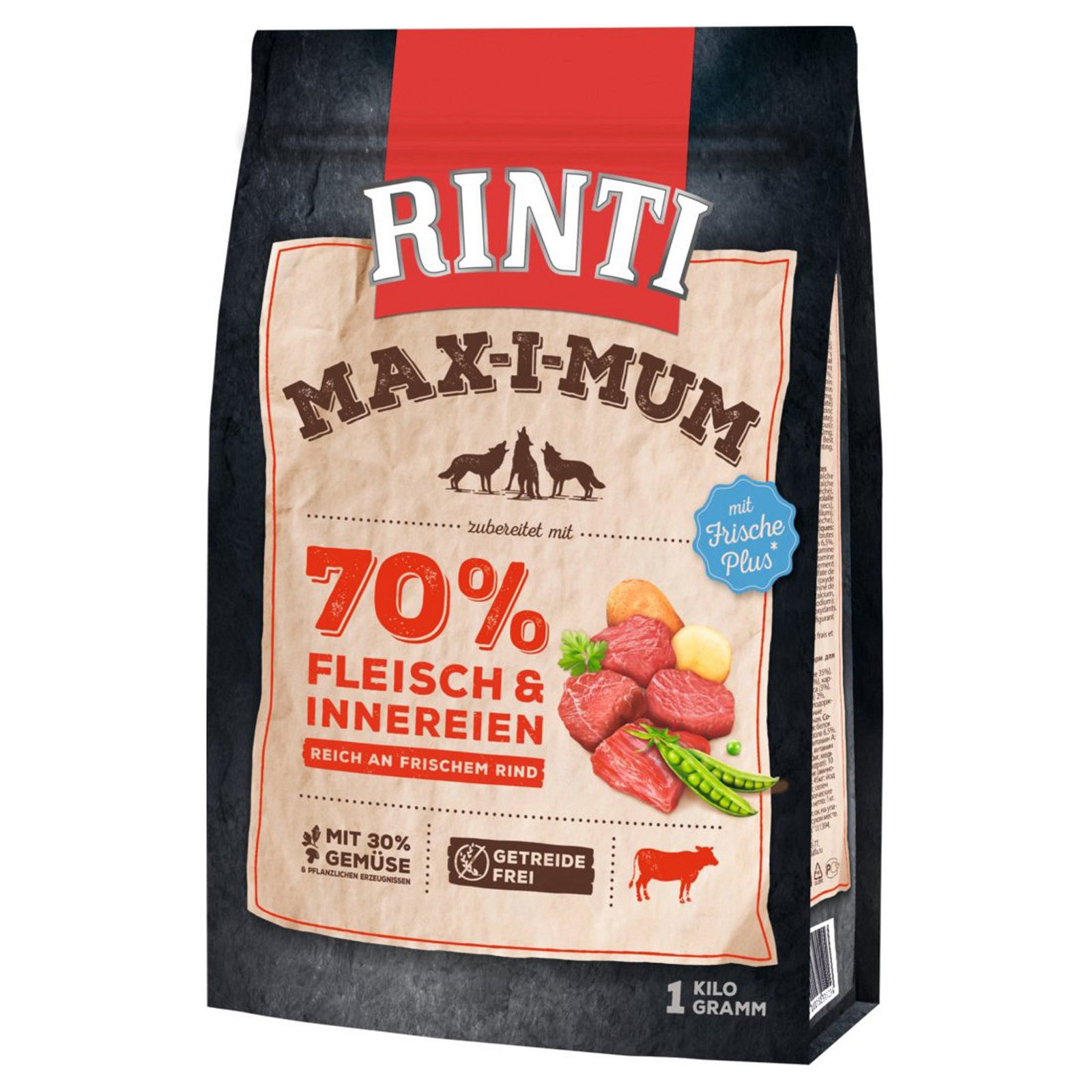 Finnern Rinti, Max-i-Mum, Hundetrockenfutter, Rind, 1 kg