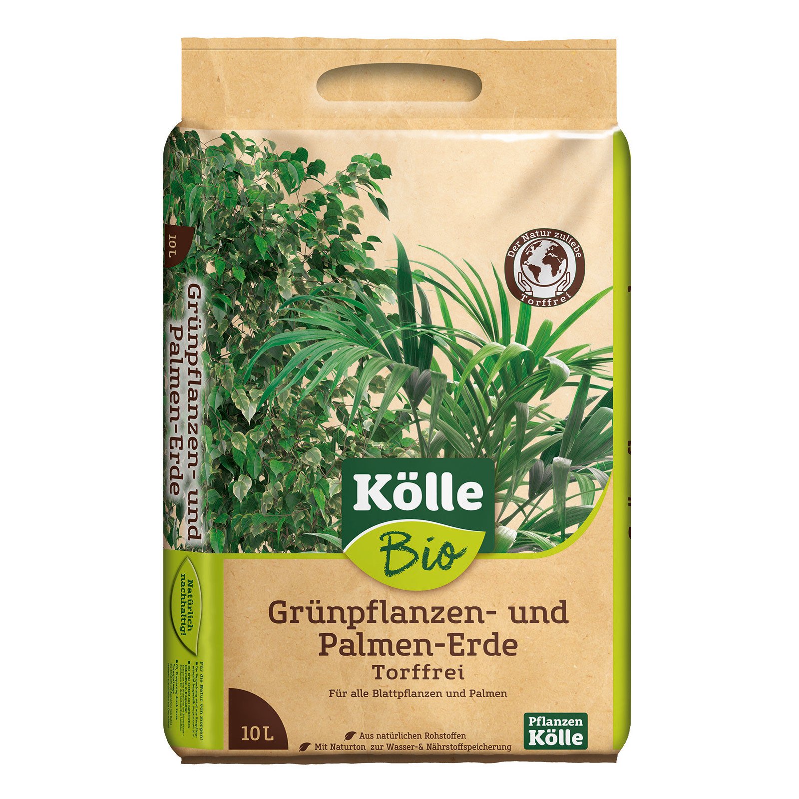 Kölle Bio Grünpflanzen- und Palmenerde Torffrei 10 l