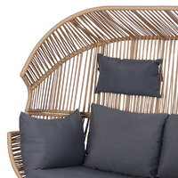 Geflechtsessel 'Deluxe' inkl. Auflagen, 2 Sitzer