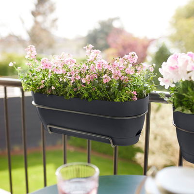 Elho Pflanzgefäß 'Vibia Campana 50', anthrazit, ca. 49 x 18 x H 17 cm Elho Pflanzgefäß 'Vibia Campana 50', anthrazit, ca. 49 x 18 x H 17 cm