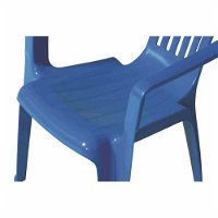 Kinderstuhl aus Kunststoff, blau