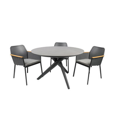 Alu-Tisch Nevis,  ca. Ø  120 x H: 74 cm Alu-Tisch Nevis,  ca. Ø  120 x H: 74 cm