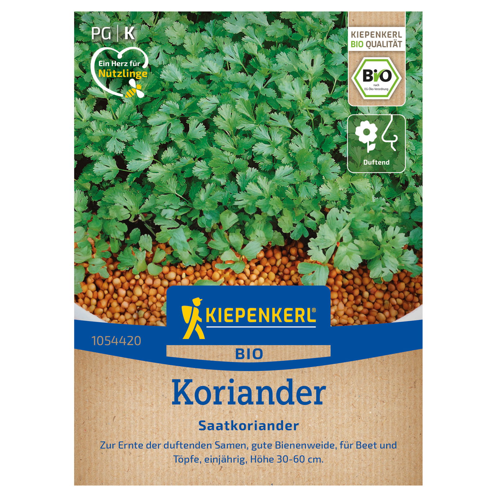 Kiepenkerl Bio Saatgut Saatkoriander, grün & rosa