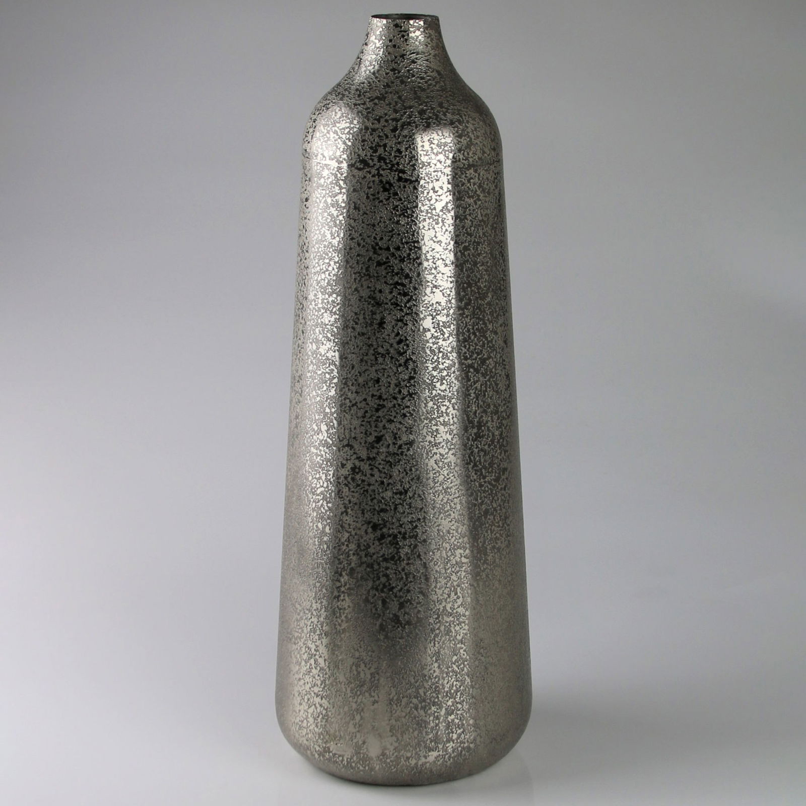 Vase, silber, Metall, 32 x 14 x 14 cm