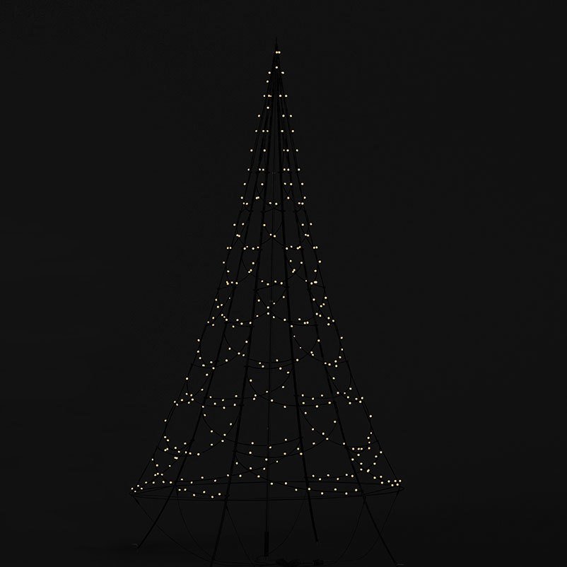LED Weihnachtsbaum Fairybell, 360 Lichter, warmweiß, inkl. Mast, ca. 300x150 cm