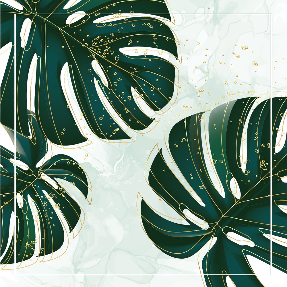 Grußkarte 'Monstera'