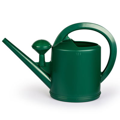 Gießkanne, mit Brause, grün, 12 l, 61 x 19 cm